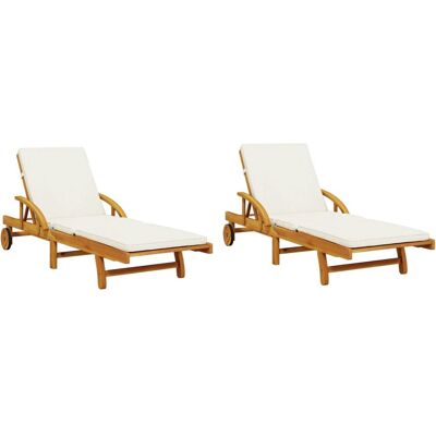 VidaXL 3206372 Gartenstuhl Lounge Gepolsterter Sitz Akazienholz VidaXL 3206372 Gartenstuhl Lounge Gepolsterter Sitz Akazienholz