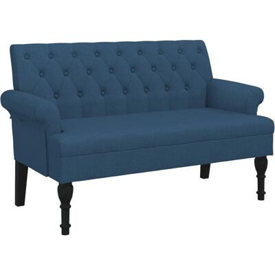 VidaXL Innenbank - Blau - Langlebiger Stoff, Komfortabel, Elegant VidaXL Innenbank - Blau - Langlebiger Stoff, Komfortabel, Elegant