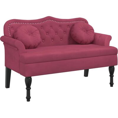 VidaXL Modell 372144 Samt Rote Samtbank - Indoor Möbel VidaXL Modell 372144 Samt Rote Samtbank - Indoor Möbel