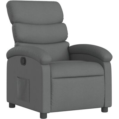 vidaXL Accentstol - Manuel recline, Åndbart stof, Side lomme vidaXL Accentstol - Manuel recline, Åndbart stof, Side lomme