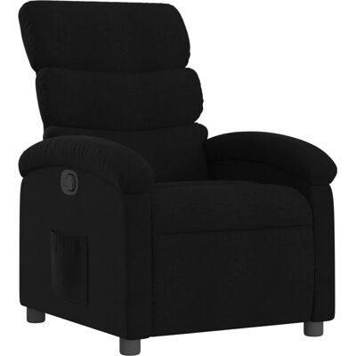 vidaXL Fauteuil Relax en Tissu Noir - Système de Neige Manuel - Fauteuil Reclinable - Noir - Publicité vidaXL Fauteuil Relax en Tissu Noir - Système de Neige Manuel - Fauteuil Reclinable - Noir - Publicité