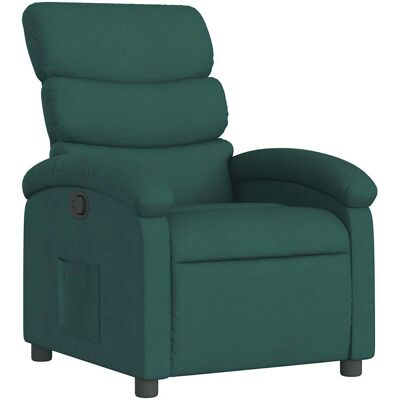 vidaxl - Fauteuil inclinable en tissu vert foncé - Publicité vidaxl - Fauteuil inclinable en tissu vert foncé - Publicité