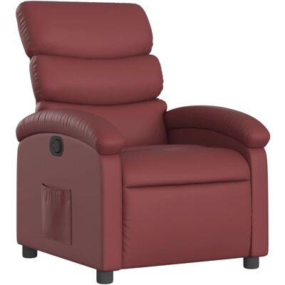Maisonchic Modèle Repose-pieds en Similicuir Rouge - Fauteuil Relax Maisonchic Modèle Repose-pieds en Similicuir Rouge - Fauteuil Relax