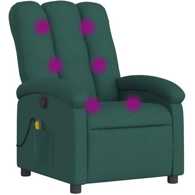 Chaise Accent vidaXL - Relaxation Manuelle, Massage, Vert Foncé - Publicité Chaise Accent vidaXL - Relaxation Manuelle, Massage, Vert Foncé - Publicité