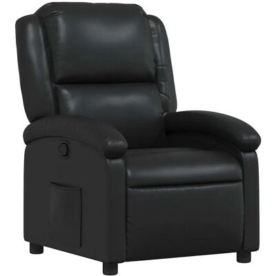 VidaXL Accentstol - Manuel recliner, Sort, Polstret VidaXL Accentstol - Manuel recliner, Sort, Polstret