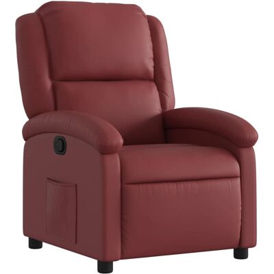 Chaise d'accent VidaXL - Relax, Simili cuir, Rouge - Publicité Chaise d'accent VidaXL - Relax, Simili cuir, Rouge - Publicité