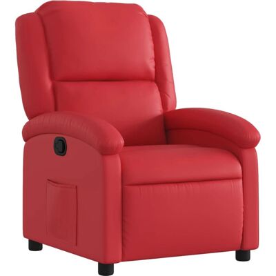 Chaise d'accent VidaXL - Relaxation manuelle, Rouge, Faux cuir - Publicité Chaise d'accent VidaXL - Relaxation manuelle, Rouge, Faux cuir - Publicité