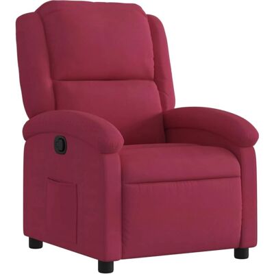 vidaXL Lænestol vinrød fløjl - Recliner Chair vidaXL Lænestol vinrød fløjl - Recliner Chair