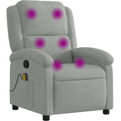 vidaXL Accent Chair - Handmatige Recliner - Lichtgrijs vidaXL Accent Chair - Handmatige Recliner - Lichtgrijs