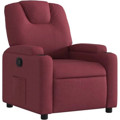VidaXL Fauteuil inclinable en tissu rouge - Fauteuil, Rouge - Publicité VidaXL Fauteuil inclinable en tissu rouge - Fauteuil, Rouge - Publicité
