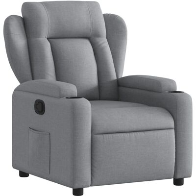 vidaXL 372403 fauteuil d'accent - Reclinable manuel, Gris, Durable - Publicité vidaXL 372403 fauteuil d'accent - Reclinable manuel, Gris, Durable - Publicité