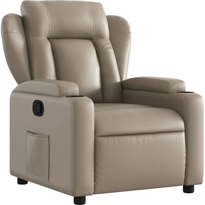 Fauteuil inclinable en similicuir marron - VidaXL - Publicité Fauteuil inclinable en similicuir marron - VidaXL - Publicité