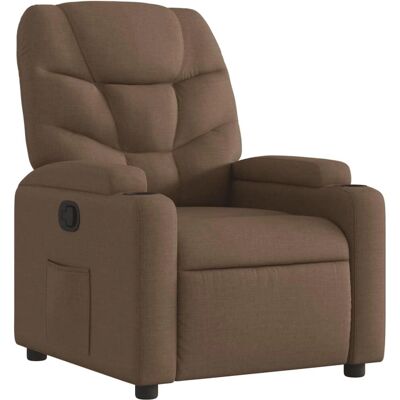 Vidaxl - Fauteuil inclinable en tissu marron - Modèle: 658133 - Publicité Vidaxl - Fauteuil inclinable en tissu marron - Modèle: 658133 - Publicité