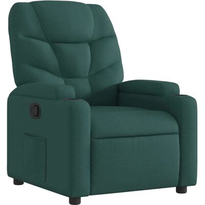 vidaXL Fauteuil Relaxation Vert Foncé - Publicité vidaXL Fauteuil Relaxation Vert Foncé - Publicité