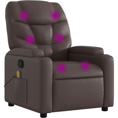 vidaXL Fauteuil massagemarron - Reclinatie, 6-punt massage vidaXL Fauteuil massagemarron - Reclinatie, 6-punt massage