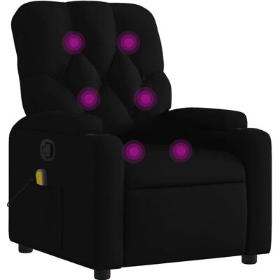 VidaXL Accentstoel - Handmatige Massage - Zwart VidaXL Accentstoel - Handmatige Massage - Zwart
