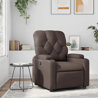 vidaXL Fauteuil électrique en cuir marron - Relax fauteuil - Publicité vidaXL Fauteuil électrique en cuir marron - Relax fauteuil - Publicité