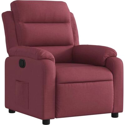 VIDAXL Fauteuil Reclinable en Tissu Rouge - Siège - Publicité VIDAXL Fauteuil Reclinable en Tissu Rouge - Siège - Publicité