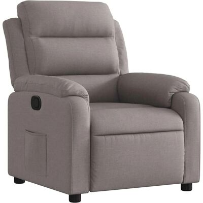 Fauteuil Reclinable VIDAXL Taupe Tissu - Publicité Fauteuil Reclinable VIDAXL Taupe Tissu - Publicité