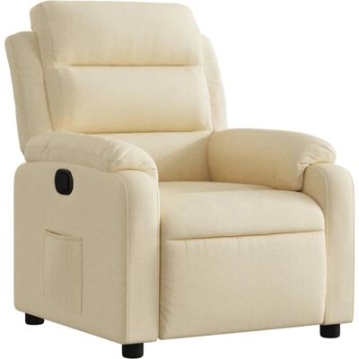 VIDAXL Fauteuil Relaxation Crème - Fauteuil - Publicité VIDAXL Fauteuil Relaxation Crème - Fauteuil - Publicité