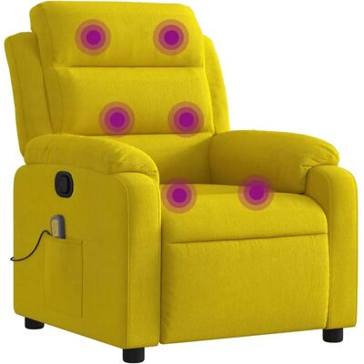 VidaXL Accentstoel - Geel fluwelen relaxfauteuil VidaXL Accentstoel - Geel fluwelen relaxfauteuil