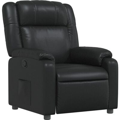 vidaXL Accent Chair - Manual Recliner, Zwart, 110kg max, 77x95x99cm - Accent Chair vidaXL Accent Chair - Manual Recliner, Zwart, 110kg max, 77x95x99cm - Accent Chair