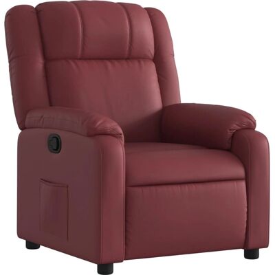 vidaXL Massage Fauteuil - Handmatige Recliner Rood Kunstleer vidaXL Massage Fauteuil - Handmatige Recliner Rood Kunstleer