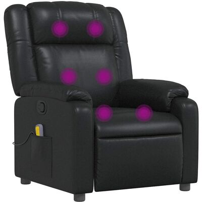 Vidaxl Sillón de masaje reclinable cuero sintético negro - Modèle: 785899 - Publicité Vidaxl Sillón de masaje reclinable cuero sintético negro - Modèle: 785899 - Publicité