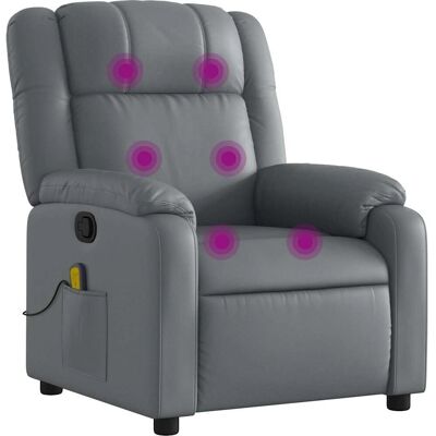vidaXL Massagestoel - Handmatig, Vibratiemassage 6 Punten, Kunstleer vidaXL Massagestoel - Handmatig, Vibratiemassage 6 Punten, Kunstleer