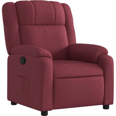 Vidaxl Fauteuil inclinable en tissu rouge vin Vidaxl Fauteuil inclinable en tissu rouge vin