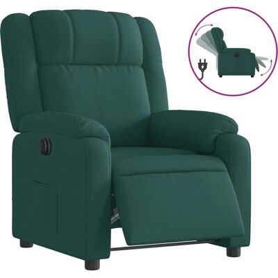 Chaise d'accent vidaXL - Reclinable manuel, Massage à 6 points, Vert foncé - Publicité Chaise d'accent vidaXL - Reclinable manuel, Massage à 6 points, Vert foncé - Publicité