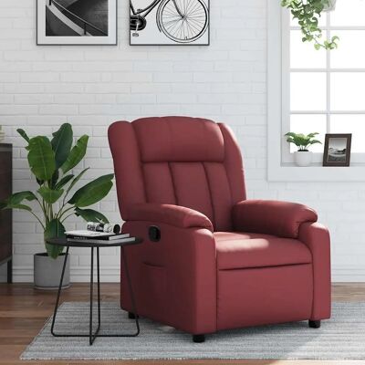 vidaXL Fauteuil Relaxation Rouge Vin - Siège Relax - Publicité vidaXL Fauteuil Relaxation Rouge Vin - Siège Relax - Publicité