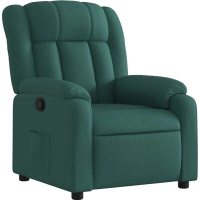 Chaise Accent VidaXL - Reposage Manuel, Tissu Vert Foncé, 110kg - Publicité Chaise Accent VidaXL - Reposage Manuel, Tissu Vert Foncé, 110kg - Publicité