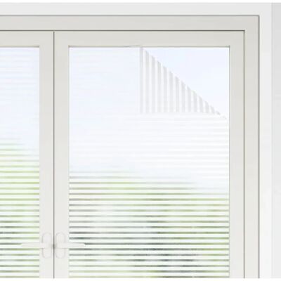 vidaXL Matte Streep Vinyl Raamfolie - Privacy & Licht vidaXL Matte Streep Vinyl Raamfolie - Privacy & Licht