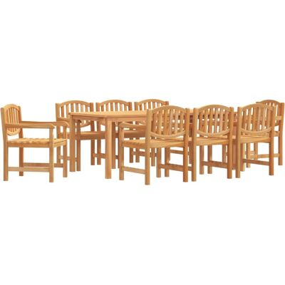 VidaXL Gartenset aus Teakholz - Braun, 140cm Tisch VidaXL Gartenset aus Teakholz - Braun, 140cm Tisch
