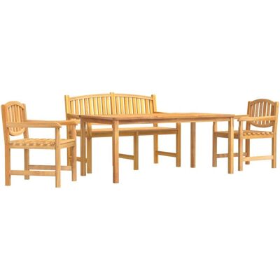 vidaXL Gartenmöbel-Set 180 cm Teak Esstisch Stühle Bank vidaXL Gartenmöbel-Set 180 cm Teak Esstisch Stühle Bank