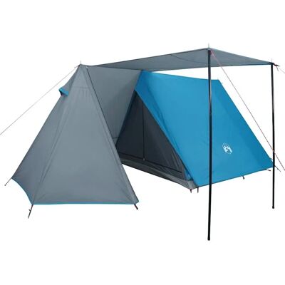 vidaXL Camping Telt 3 Personer Blå Vandsikret - Camping Telt vidaXL Camping Telt 3 Personer Blå Vandsikret - Camping Telt