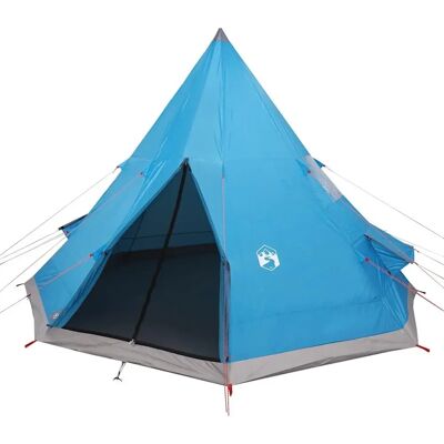 vidaXL Kampeertent 4 Personen Blauw Waterdicht - Kampeertent vidaXL Kampeertent 4 Personen Blauw Waterdicht - Kampeertent