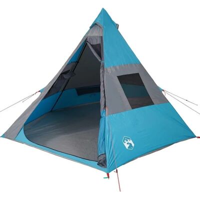 vidaXL Campingzelt 7 Personen Kuppelzelt Leicht Blau - Campingzelt vidaXL Campingzelt 7 Personen Kuppelzelt Leicht Blau - Campingzelt