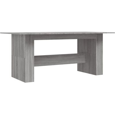 vidaXL Grijze Sonoma Eettafel - Eettafel vidaXL Grijze Sonoma Eettafel - Eettafel