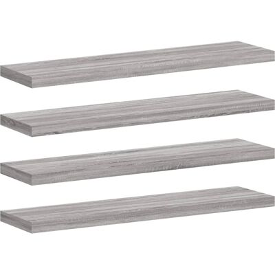 vidaXL Væghylder 4 stk Grå Sonoma 40x10x1,5cm Træ vidaXL Væghylder 4 stk Grå Sonoma 40x10x1,5cm Træ