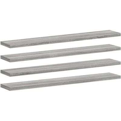 vidaXL Wandregale Grau Sonoma 4 Stück 60x10x1,5 cm - Wandregale vidaXL Wandregale Grau Sonoma 4 Stück 60x10x1,5 cm - Wandregale
