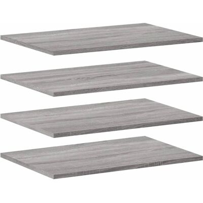 vidaXL Wandregale 4 st Grau Sonoma 60x40x1,5 cm - Wandregale vidaXL Wandregale 4 st Grau Sonoma 60x40x1,5 cm - Wandregale
