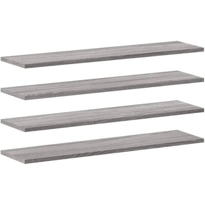 vidaXL Wandregale - 4 Stück - 80x20x1,5 cm - Sonoma Grau vidaXL Wandregale - 4 Stück - 80x20x1,5 cm - Sonoma Grau