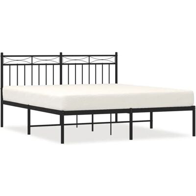 vidaXL 373694 Sängenkarm musta 160x200cm - Sängenkarm vidaXL 373694 Sängenkarm musta 160x200cm - Sängenkarm