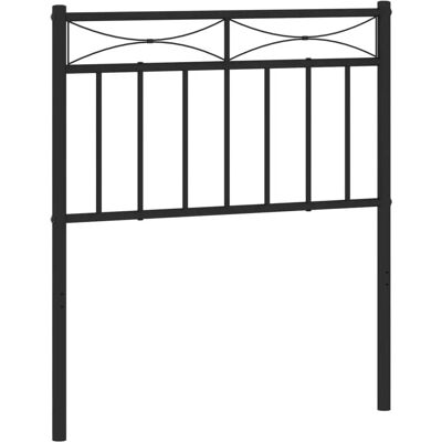 vidaXL Metallipääty - Musta - 75 cm - Pääty vidaXL Metallipääty - Musta - 75 cm - Pääty