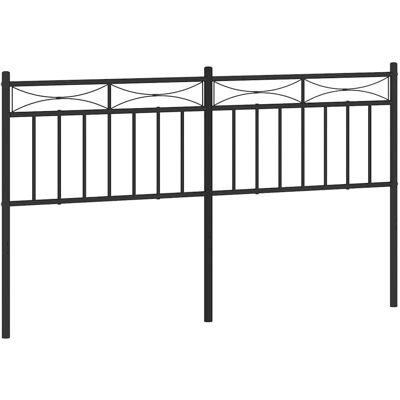 vidaXL Schwarzes Metall Kopfteil 150 cm - Kopfteil vidaXL Schwarzes Metall Kopfteil 150 cm - Kopfteil