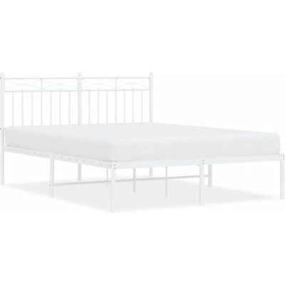 vidaXL 373741 Bettgestell - Metallbett mit Kopfteil vidaXL 373741 Bettgestell - Metallbett mit Kopfteil