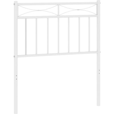 vidaXL Valkoinen metallinen pääty 75cm - Pääty vidaXL Valkoinen metallinen pääty 75cm - Pääty