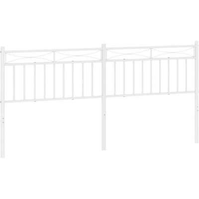 vidaXL metallipääty valkoinen 200 cm - Pääty vidaXL metallipääty valkoinen 200 cm - Pääty